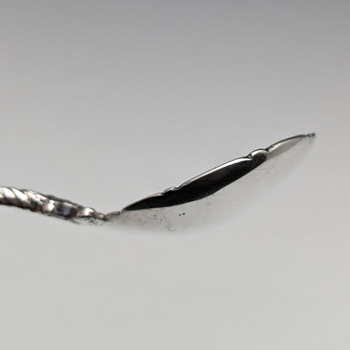 1901 British Antique Sterling Silver Tea Caddy Spoon Elly Isaac Miller